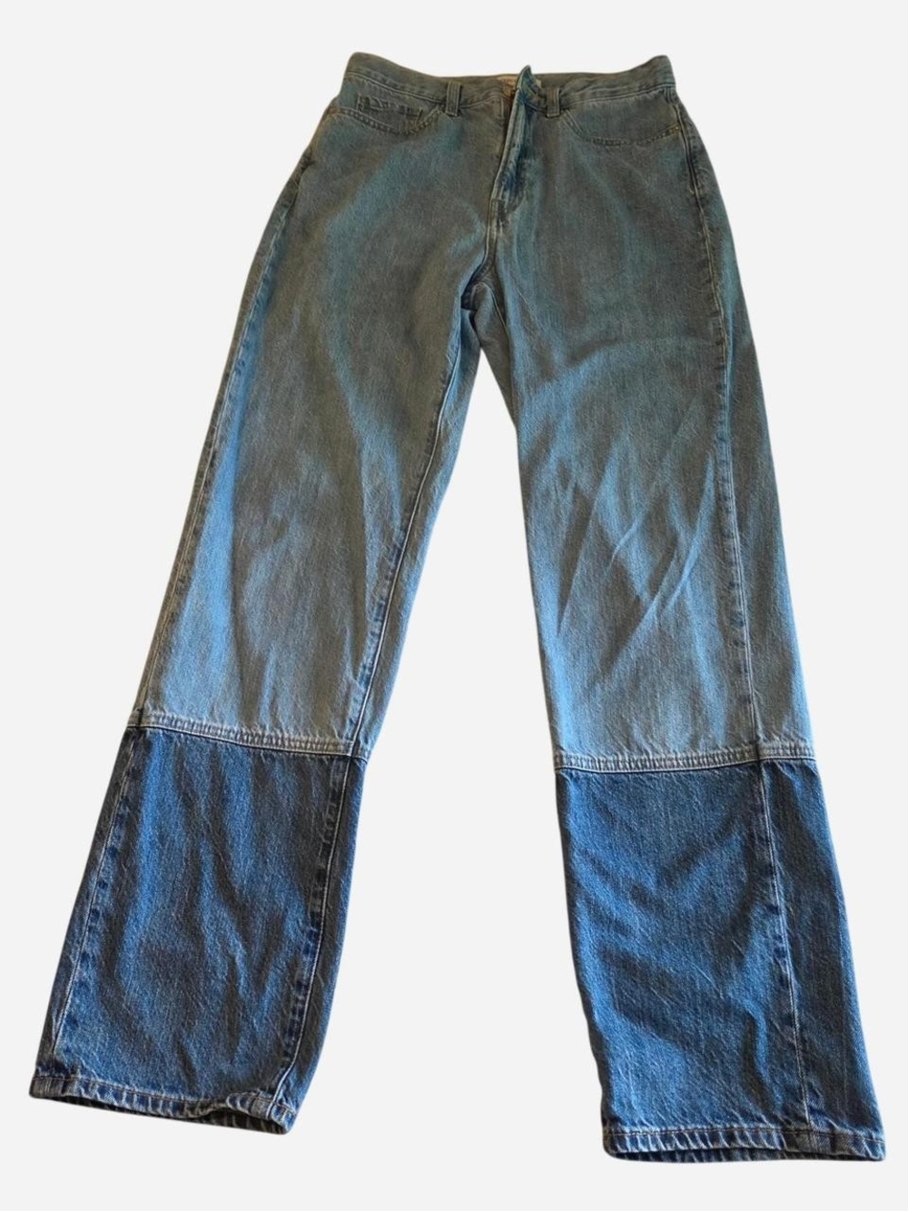 JW ANDERSON Two-Tone Blue Straight Leg Jeans